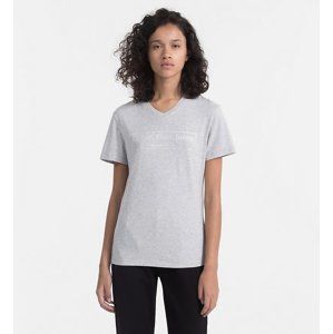 Calvin Klein dámské šedé tričko Tilly - L (35)